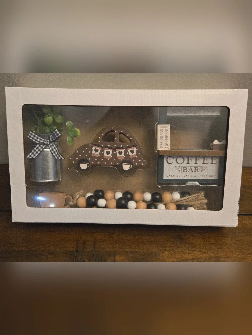Rustic Black & Cream Coffee Bar Home Accent Set - Picture 4 of 10
